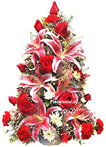 ARBOL FLORAL DE NAVIDAD. Colorido puede variar según stock y temporada. Disponible para envíos dentro de Santiago de Chile.