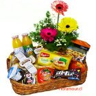 Bandeja Desayuno Contiene: Dos Botellitas de Vidrio Jugos dos sabores, Paquete de Tostadas integrales, Yougurt, Flan, Caja Galletas tipo danesa, Bolsa de frutos secos mixtos, Pat&Atilde;&copy;, Queso Camembert, Bolsita de Chocolates M & M, Taz&oacute;n cer&Uacute;mico con flores naturales, Manzana, Cubiertos pl&Uacute;sticos, Servilletas, Bandeja de Mimbre. PRODUCTO SEGURO SIN MANIPULACION DE ALIMENTOS (Disponible s&oacute;lo en Santiago - Servicio debe ordenarse con un m&Atilde;&shy;nimo de un d&Atilde;&shy;a h&Uacute;bil de anticipaci&oacute;n hasta el viernes) Puede haber reemplazo de elementos mejorados seg&uacute;n disponibilidad. Horarios de entrega hasta las 11:30 hrs