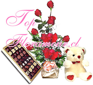  (S�lo Santiago de Chile)Dise�o exclusivo de Floramour y florerías asociadas en Santiago de Chile. 
